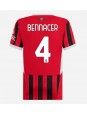 AC Milan Ismael Bennacer #4 Zenski Domaci Dres 2024-25 Kratak Rukavima